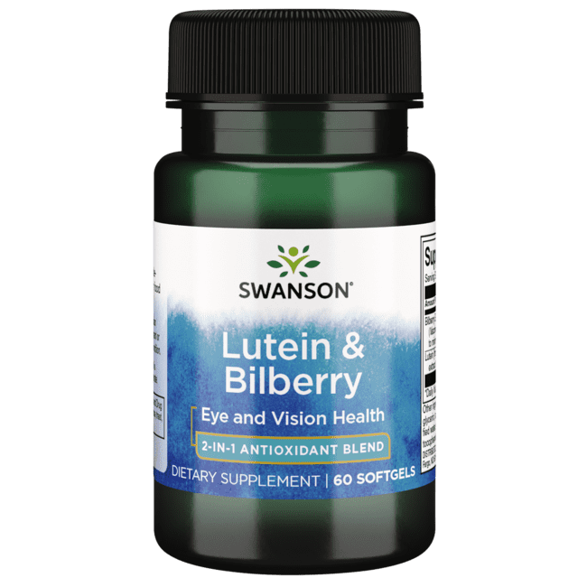 Swanson Standardized Lutein and Bilberry 60 Softgels - Walmart.com