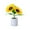 B, variant on Shiny Sunflower Lamp, Warm-Toned LED Light with Multi-Level Dimming, USB Rechargeable Sunflower Night Light for Home Décor and Gift