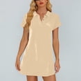 thumbnail image 4 of Summer Dresses for Women Printed Short Sleeved Round Neck Loose And Comfortable Short Nightgown Fashion Beach Vacation Clothes, 4 of 7