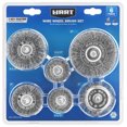 thumbnail image 1 of HART 6-Piece Assorted Hex Shank Wire Wheel Brush Set, 1 of 8