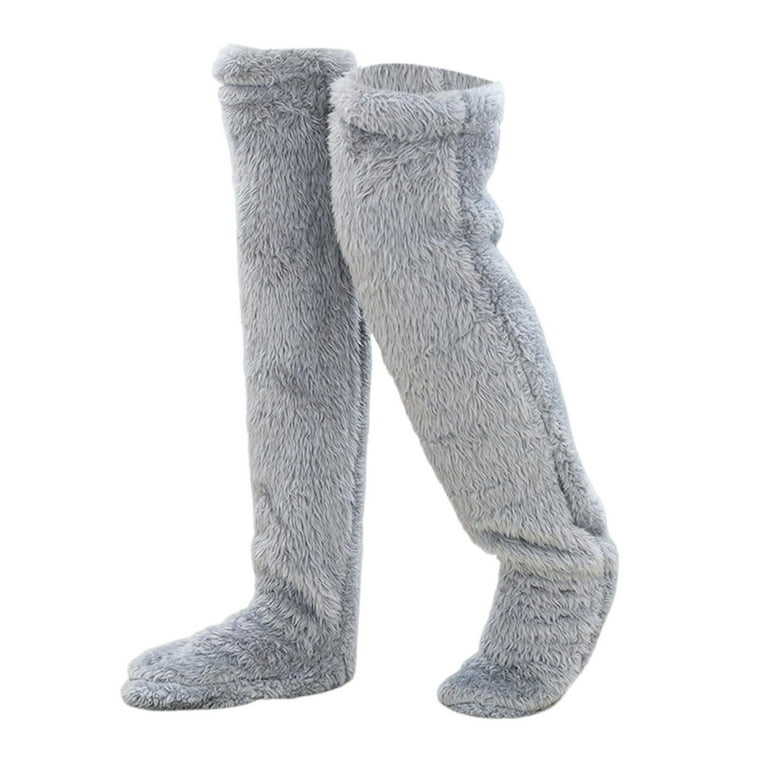 Knee Thick Winter Warm Plush Leg Warmers, Boot Socks, Thigh