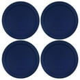 thumbnail image 1 of Couvercles pour Contenants Ronds en Verre Pyrex and Anchor (2 Tasses, Vert-Lot de 4), 1 of 4