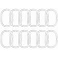 thumbnail image 4 of Shower Swag Pride Rainbow Fabric Shower Curtain with 12 White Hooks - 72" x 72", 4 of 5