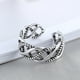 thumbnail image 1 of Anillos ajustables de cuerda de cáñamo superpuestos de Plata de Ley 925 para mujer, joyería de lujo, accesorios de regalo de San Valentín, joyería, 1 of 2
