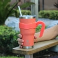 thumbnail image 5 of Ozizo 30oz Cup with Handle - 30 Ounce Tumbler with Handle - Tumbler with Straw 30 oz - Insulated Hot and Cold - Red Insulated Tumbler - Toddler Insulated Cup - Insulated Straw Cup, 5 of 6