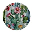 thumbnail image 4 of Orinice Cactus Flowers Round Table Cover Stain Resistant Washable Indoor Outdoor Tablecloth Kitchen Dining Wedding Parties Picnic Camping 100% Polyester Fiber 46-50, 4 of 8