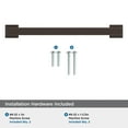thumbnail image 5 of Amerock Lintel 6-5/16 inch (160mm) Center-to-Center Oil-Rubbed Bronze Cabinet Pull, 5 of 7