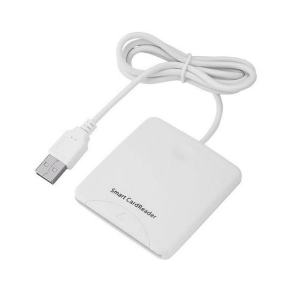 Sonbest Portable USB Smart Chip Card IC Credit Card Reader Encoder Writer with SIM Slot for Windows for 2000 XP or Mac OS X Linux White