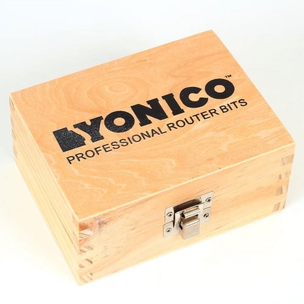 2 Bit Rabbet Miter Joinery Router Bit Set - 1/2" Shank - Yonico 15233