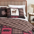 thumbnail image 6 of Lodge Quilt Set - Lightweight, Soft, All-Season - 2-Piece Reversible Rustic Bedding Set (Twin / Twin XL, Red / Black), 6 of 6