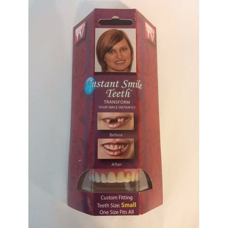 Instant Smile Deluxe Teeth SMALL Top Veneers Fake Cosmetic Impression (Best Snap On Veneers)