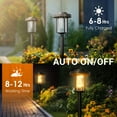 thumbnail image 4 of 6 Pack Solar Powered Garden Lights, Waterproof IP65 Outdoor Pathway Lighting for Yard and Walkway, Warm White Solar Lights for Patio and Landscape, 4 of 7