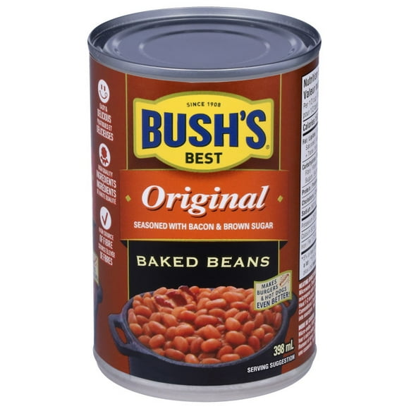 Fèves au lard à saveur de bacon et de cassonade Originale de BUSH'S(MD)