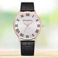 thumbnail image 2 of Reloj analógico de cuarzo para hombres y mujeres de negocios a la moda, reloj de pulsera de ocio de muestra, oro rosa grande, 2 of 3