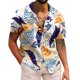 thumbnail image 1 of Camisas De Mezclilla Para Hombre Hombres Casual Manga corta Primavera Verano Turndown Neck 3D Impreso Camisas Moda Top Blusa Camisas (White, XL), 1 of 4