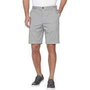 IZOD Mens Saltwater Flat Front Stretch Chino Shorts (Cinder Block -Grey-, 34W)