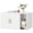 Cloud White, variant on Feandrea Cat Litter Box Enclosure, Modern Hidden Litter Box Furniture, Front Entry, Double Doors, Indoor Pet House, Side End Table, Cloud White