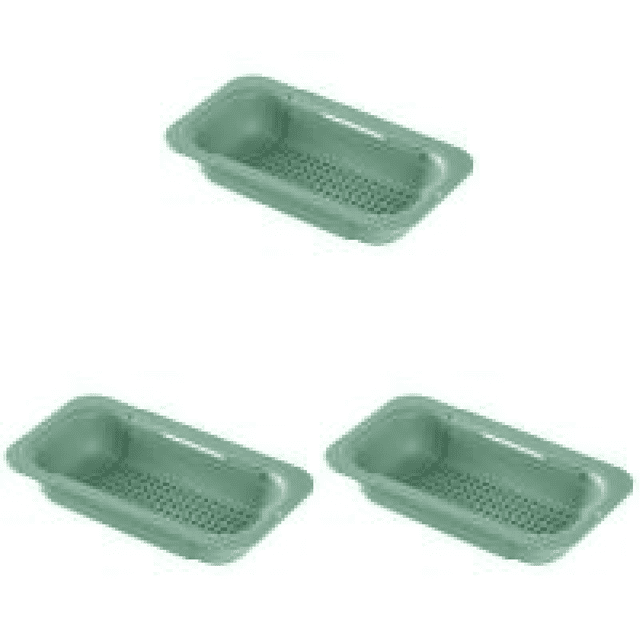 Cesta coladora sobre el fregadero Colador Cocina Extensible Verde