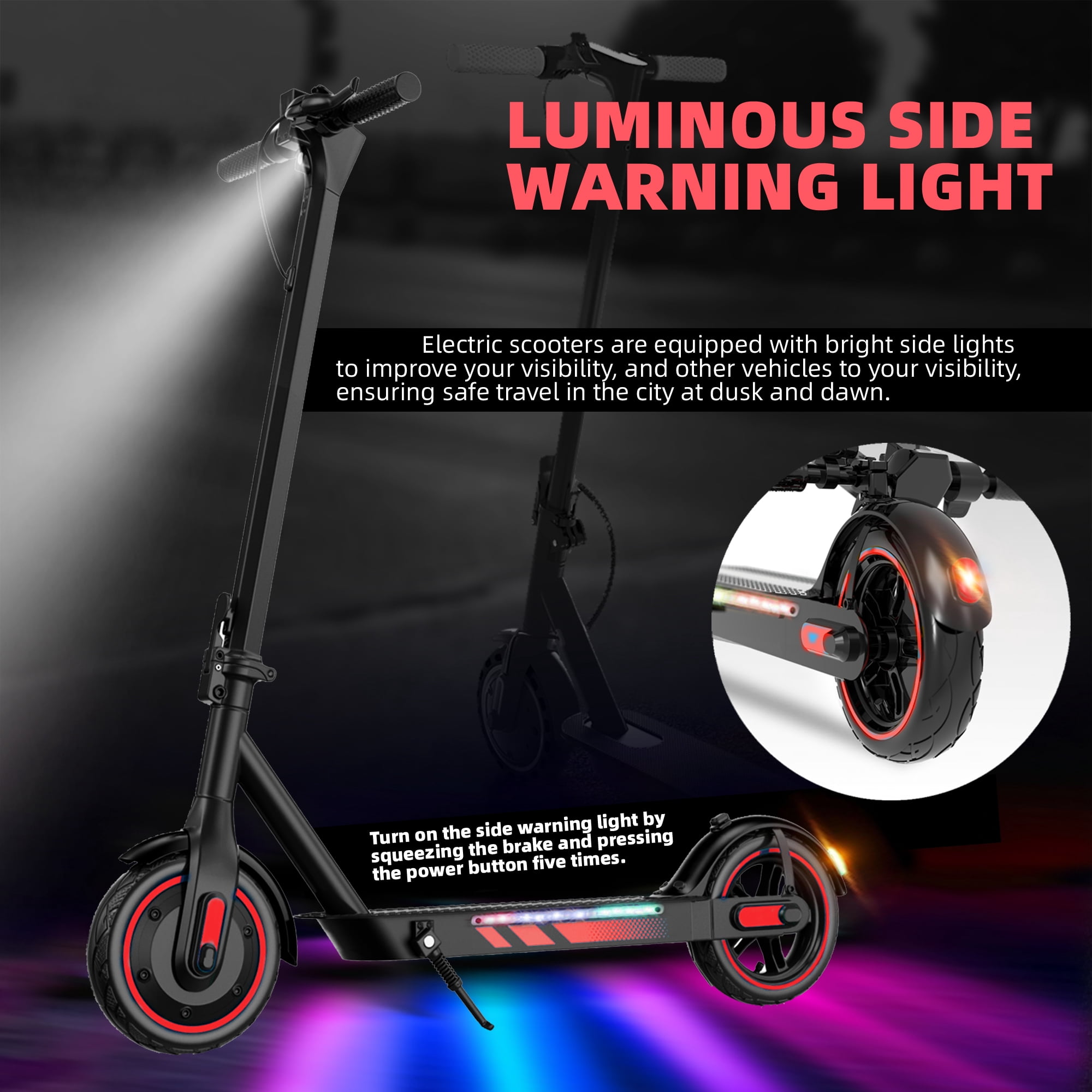 STOKRA Electric Scooter Adults, 600W Motor, 28 MPH Top Speed,10" Vacuum Big Tires, Foldable E-Scooter with App Control & Disc Braking System for Smart APP Contro