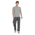 thumbnail image 2 of GLOBAL Men's Short Sleeve Crew Knitted Top & Lightweight Yarn Shorts Pajama Sets, Sizes S-XXL, 2 of 5