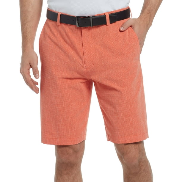 Walter Hagen Men's 11 Majors Textured Grid Golf Shorts