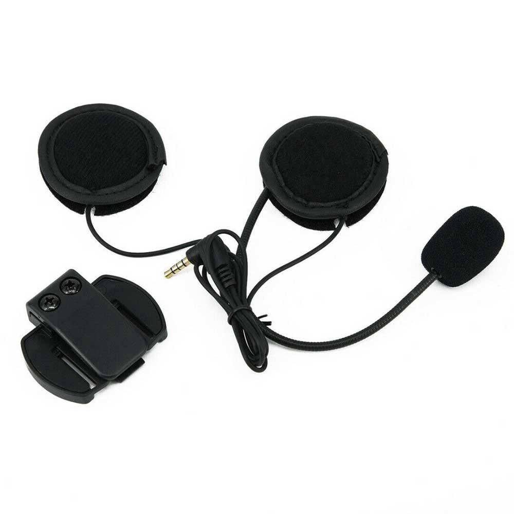 Huanke-V6 1200M Intercom Motorcycle Helmet Headset BT Motorbike Interphone Intercoms Accessories Include Mic/Speaker Cable Clips