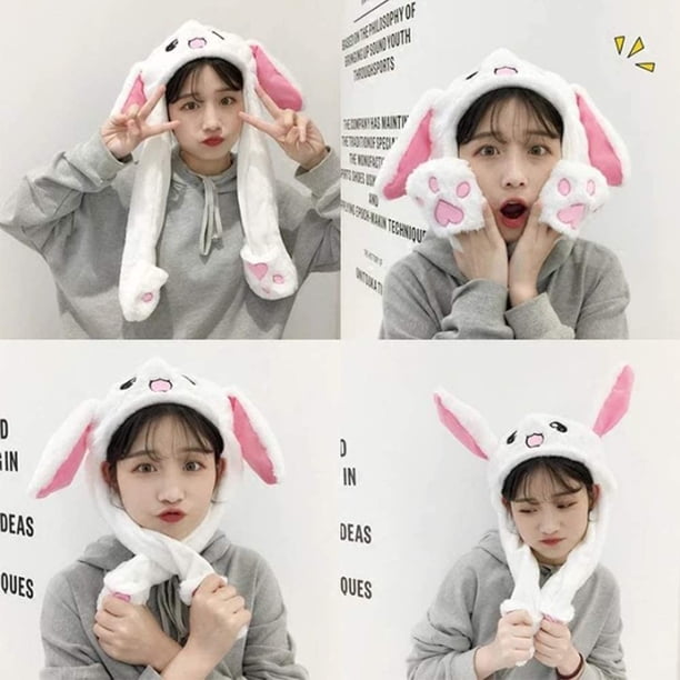 Chapeau en peluche Funny Bunny pour femmes, idéal pour Noël et les fêtes