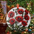 thumbnail image 2 of Poppy Christmas Ornament, Ceramic/Acrylic Ornament, Mom’s Day Keepsake, Romantic Valentine Decor, Festival Season Ornament, Commemorative 2025, 2 of 5