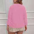 thumbnail image 6 of mihongmao Womens Winter Coats Women's Casual Fashion Loose Temperament Solid Color Shawl Long Sleeve Cardigan Sweater Cardigan,Womens Tops Plus Size Pink XXL, 6 of 6