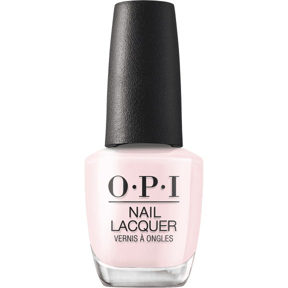 OPI Nail Lacquer, I’m a ​Bubble Bunny, Milky Light Pink Nail Polish, 0.5 oz