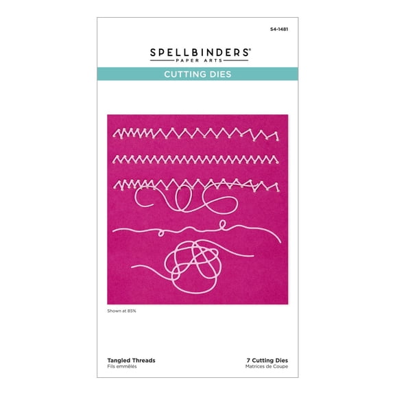 Spellbinders Etched Dies-Beautifully Imperfect, Tangled Threads