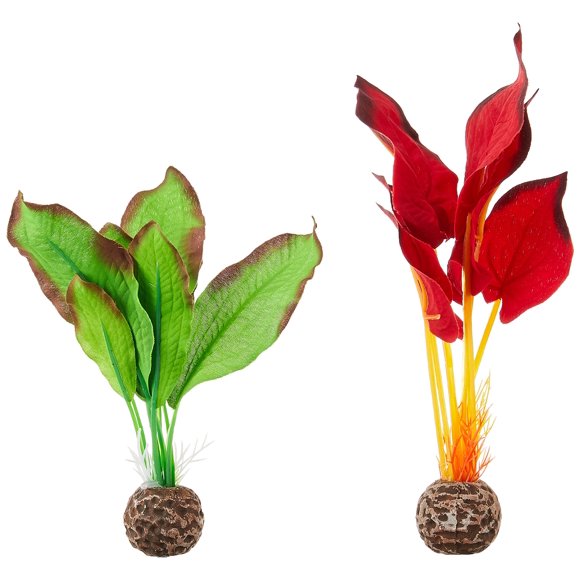 biOrb Silk Plant Pack Small, Red/Green, 2 Pack