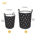 thumbnail image 5 of ZNDUO Round Laundry Basket, Waterproof Collapsible Laundry Baskets with Handles, Medium Size - Abstract Colorful Polka Dots Pattern, 5 of 8