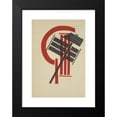 thumbnail image 2 of El Lissitzky 14x18 Black Modern Framed Museum Art Print Titled - International (1923), 2 of 5