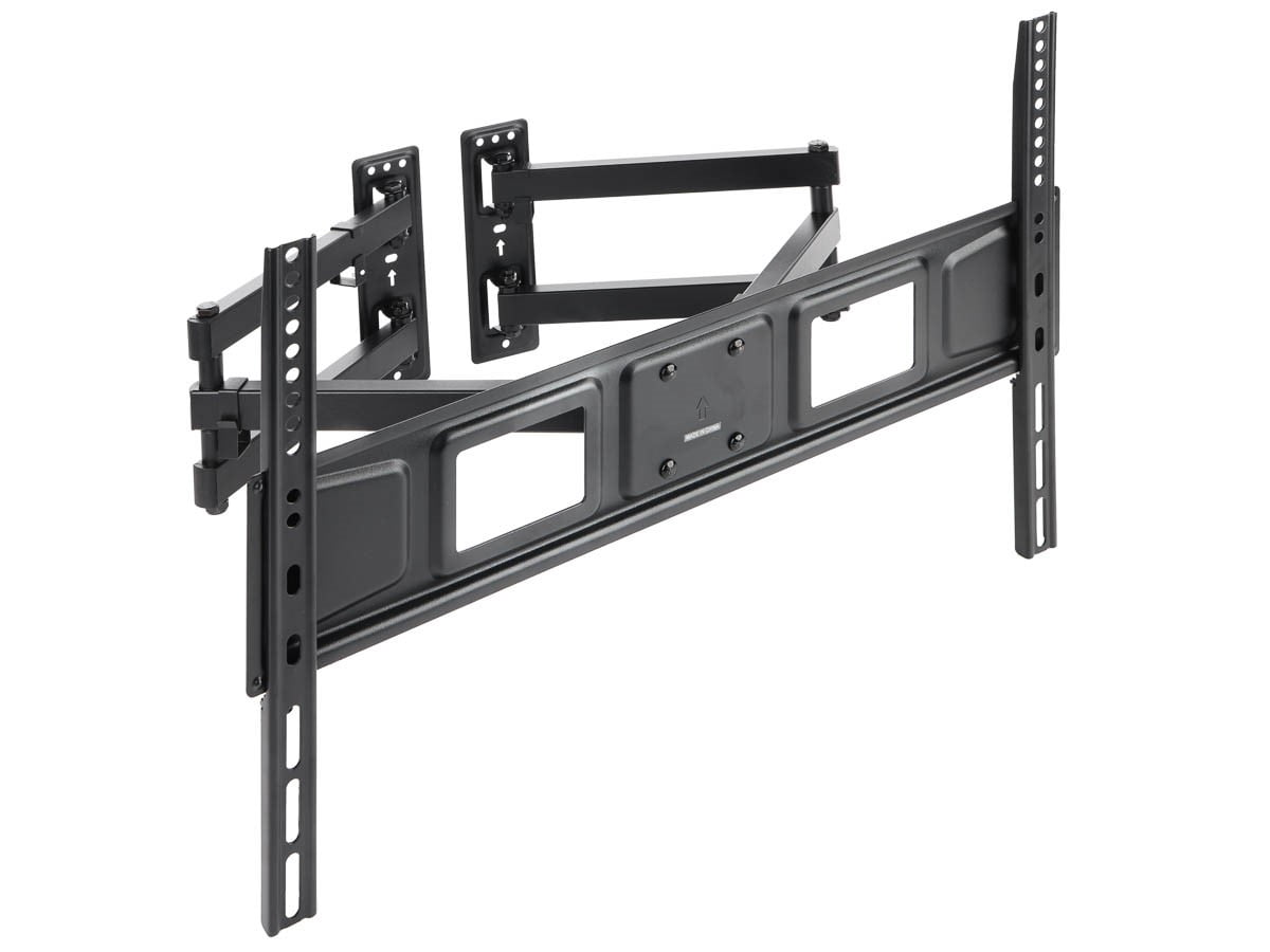 Monoprice Corner Friendly Full-Motion Articulating TV Wall Mount Bracket For TVs 32in to 70in, Max Weight 99lbs, VESA Patterns Up to 600x400, Fits Curved Screens - Cornerstone Series