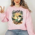 thumbnail image 4 of Just Chill Frog Sweatshirt – Funny Beach Vibes Pullover, Relaxed Summer Vacation Aesthetic Crewneck, 4 of 6