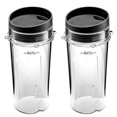 thumbnail image 1 of Best Accessories BA-NNJ16OZ/2 Single Serve 16-Ounce Cup Set for BL770 BL780 BL660 Professional Blender (Pack of 2) 16 Ounce Clear, 1 of 1