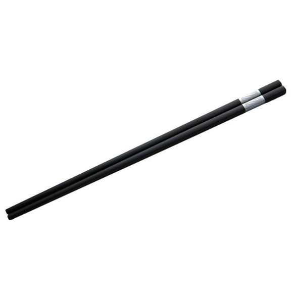 10 pairs Alloy Stainless Steel Chinese Style Leaves Chopsticks (Sliver +Black)