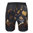 thumbnail image 3 of Balery Casino Cards Poker Traje de Baño Estilo Hawaiano para Hombre, Shorts de Secado Rápido con Bolsillos-Small, 3 of 6