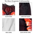thumbnail image 4 of luoweisi Men's Beach Shorts Quick Dry Swim Trunks with Mesh Lining Butterfly L, 4 of 5