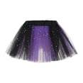 thumbnail image 4 of Byoo Toddler Girl Glitter Tulle Tutu Skirt Block Color Elastic High Waist Skirts Elegant Soft Daily Skirt for Kids, 4 of 7
