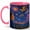 Pink, variant on Magical Night Sky 11oz Ceramic Mug, Dragon Star Coffee Cup