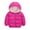 Hot Pink, variant on GYRATEDREAM Toddler Baby Boys Girls Winter Coat Fleece Lined Warm Hooded Jacket Snowsuit Windproof Outerwear 2-7T