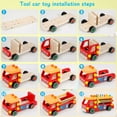 thumbnail image 6 of Kids Tool Set for Boys, Wooden Toddler Tool Bench Montessori Toys for 2+Year Old, 62 Pcs Construction Educational Pretend Play for Age 2-5 Birthday Gift, 6 of 9