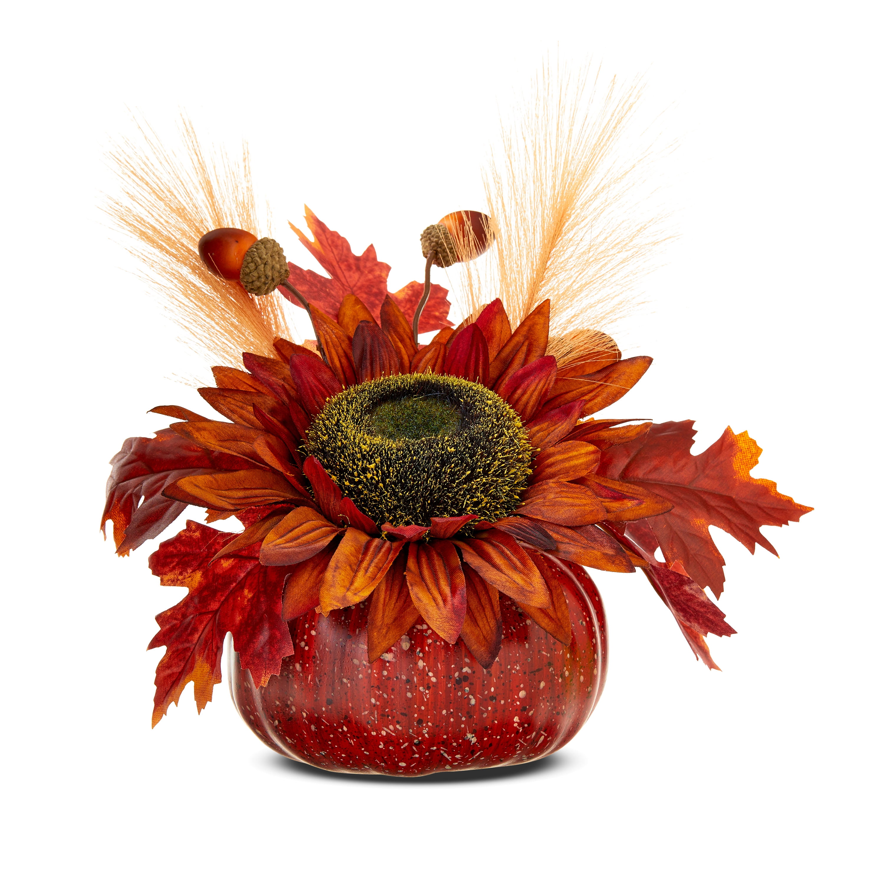 Harvest Pumpkin & Sunflower Tabletop Indoor Decor, 10", by Way To Celebrate