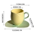 thumbnail image 3 of Xihbxyly Elegante Juego de Taza de Café de Cerámica, Platillo para Taza de Té con Flores, Uso En Restaurante Doméstico, Regalo para Amantes Del Té, Disfrute de Beber En Interiores y Exteriores., 3 of 6