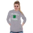 thumbnail image 4 of St Patricks Day The Party Is Here Long Sleeve TShirt Men Women Brisco Brands S, 4 of 6