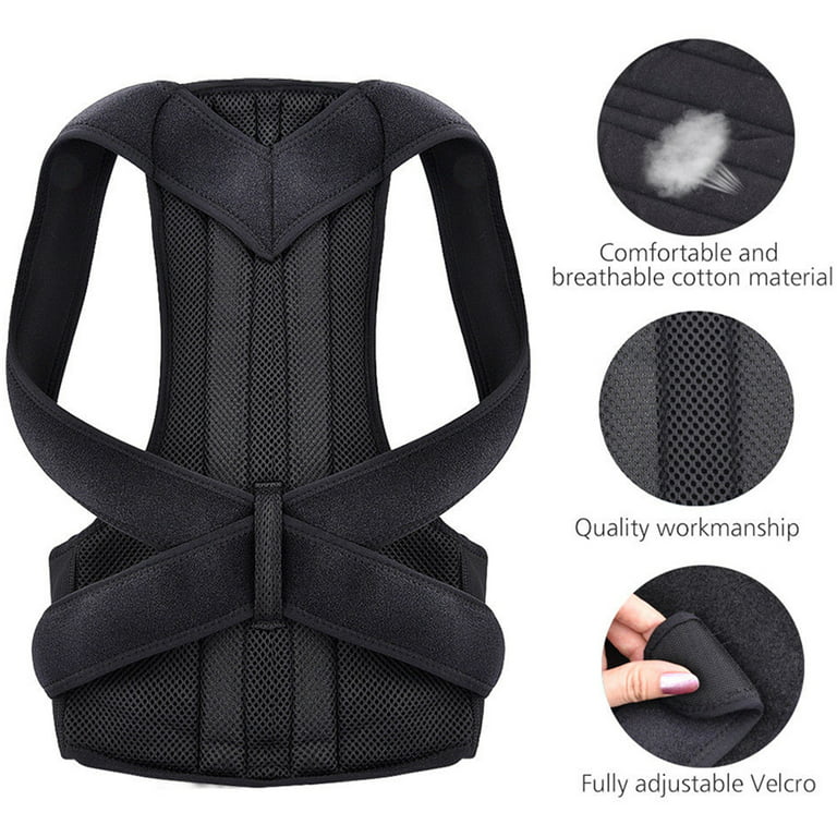 ODOMY Chest Support Belt Back Shoulder Posture Corrector Therapy Humpback  Brace Vest 