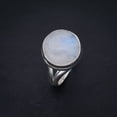 thumbnail image 2 of StarGems&reg; Natural Moonstone Handmade 925 Sterling Silver Ring 6.25 F2579, 2 of 5