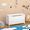 White, variant on Wooden Toy Box Storage with Safety Hinged Lid - White MDF Toy Chest Organizer for Toys, Books & Crafts, Easy Assembly for Ages 2+